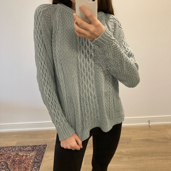 Brandy Melville Blue Knit Sweater - Picture 3 of 3